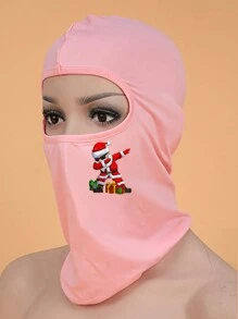 1pc Santa Claus Polyester Windproof Balaclava Ski Mask, Unisex Christmas - Cute Santa Claus - View 5