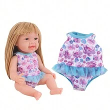 娃娃衣服适合 12-14 英寸娃娃，时尚娃娃连衣裙，娃娃独角兽连体衣，娃娃睡衣，娃娃泳衣，可爱娃娃配饰，适合女孩生日圣诞礼物玩具 - 多款式 - 查看 3