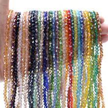 200pcs/Set 4mm Bicone Artificial Crystal Beads For Necklace Bracelet Making Colorful Faceted Glass Spacer Beads DIY Accessories - Facted Beads - View 6