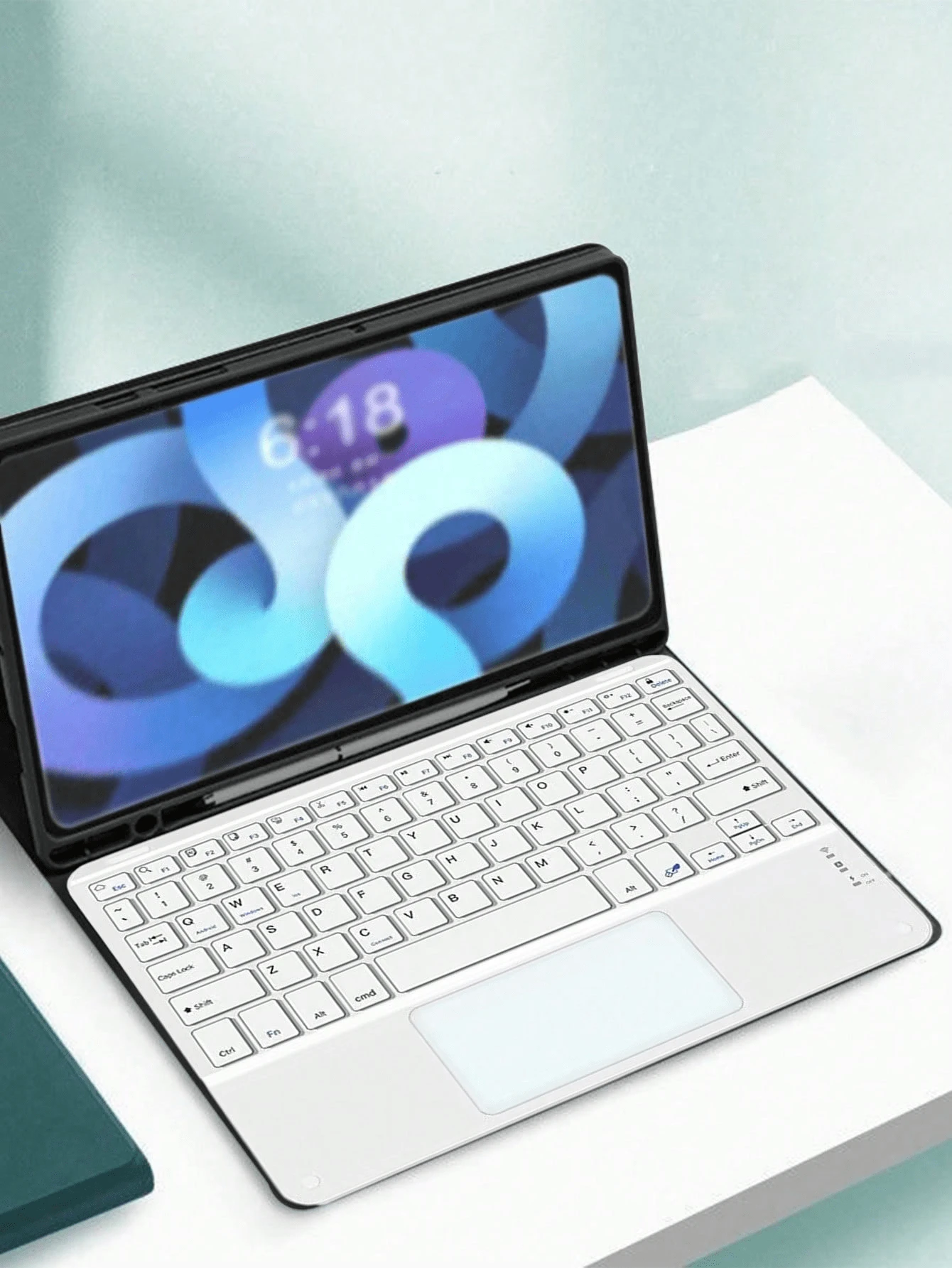 Wireless Keyboard, Rechargeable, Touchpad, Mini Keyboard Compatible