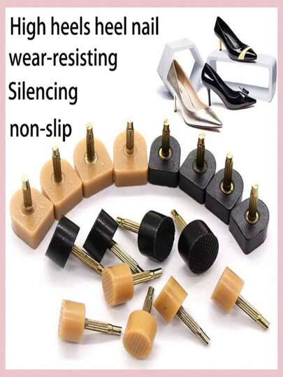 3 Pairs/5 Pairs High Heel Studs Accessory, Stiletto Heel Replacement Cap, Anti-Slip And Anti-Wear Heel Tips, Quiet Heel Cover For High Heels, Accessories Gift Ideas