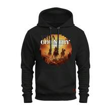 Unisex Printed Sweatshirt Comfortable Winter Country Life Landscape Tracksuit - 黑色 - 查看 1