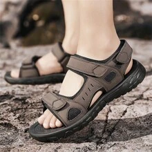 Sandalias para hombres, sandalias casuales para interiores/exteriores, sandalias de verano para hombres, sandalias cruzadas para hombres con suela gruesa, suave y cómoda, con correa ajustable de , tallas grandes para hombres, sandalias deportivas de verano para hombres, sandalias para mujeres, sandalias de senderismo para hombres, zapatos de agua, tallas del 39 al 47 - Marrón - Ver 3