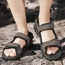 Sandalias para hombres, sandalias casuales para interiores/exteriores, sandalias de verano para hombres, sandalias cruzadas para hombres con suela gruesa, suave y cómoda, con correa ajustable de , tallas grandes para hombres, sandalias deportivas de verano para hombres, sandalias para mujeres, sandalias de senderismo para hombres, zapatos de agua, tallas del 39 al 47 - Marrón - Ver 8