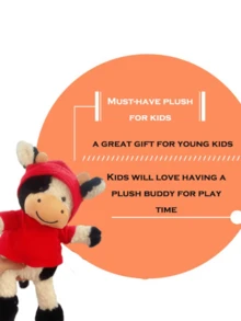 30cm/11.8inch Christmas Cow Plush Toys Lovely Cow Stuffed Animal Cow Wear Clothes Plush Pillow Soft Cute Cow Stuffed Animal Toy Gifts For Kids Ideal For Christmas Gifts Xmas Decor Home Girls Valentine's Day Gift - Multicolor - View 4