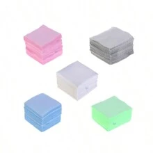 50 Magic Flannel 8x8 Jewelry Cleaner Silver Polishing Polishes Gold And Semi-Jewelry - 白色 - 查看 2