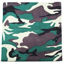 Pañuelo de algodón camuflaje básico diario - 22 pulgadas - paquetes mayoristas a granel - Camuflaje - Ver 2