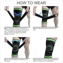 1pc Elastic Sports Knee Brace, Unisex, Breathable & Non-Slip, Warm Joint Protection, Suitable For Running, Cycling, Basketball, Hiking, Badminton And Other Sports - Multicolor - View 11