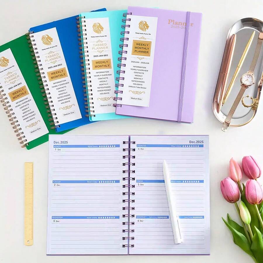Diary Plan 2025 2026 18 Months Daily, Weekly And Monthly Plans