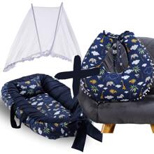 MeF Mae e Filho Baby Crib Reducer Nest Kit + Breastfeeding Pillow + Removable Portable Mosquito Net - 海洋探險 - 查看 1