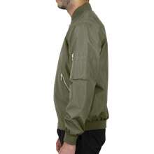 Chaqueta ligera tipo bomber MA-1 para hombre - Aceituna - Ver 2