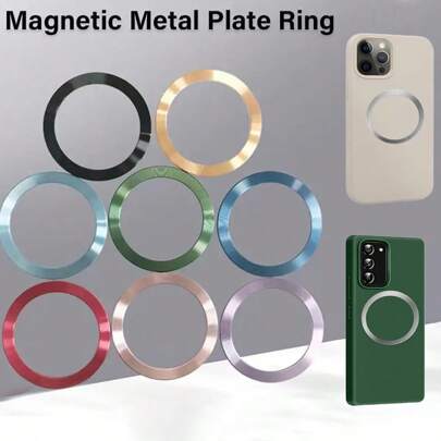 1 pezzo Supporto magnetico universale per telefono - Supporta la ricarica senza fili, Magnete integrato migliorato, Compatibile con custodie per telefono, Supporta la ricarica senza fili, Supporto per auto, Compatibile con adattatore universale
