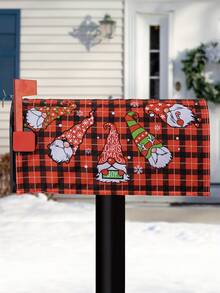 1件圣诞节装饰品卡通邮箱垫邮箱罩装饰邮箱罩户外邮箱贴纸户外庭院节日场景布置气氛保护罩家居装饰 - 彩色 - 查看 18