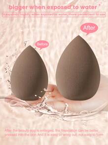 55PCS Makeup Tools Set Including:1pc Multi-Functional Zipper Toiletry And Cosmetic Bag Waterproof+30pcs Makeup Brush Sets+5PCS Makeup Sponge+5PCS Mini Makeup Sponges+5PCS Triangle Powder Puffs+5PCS Mini Air Cushion Powder Puffs+1pc Hairband+2PCS Hand Bowl Strap+1pc Makeup Brush Cleaning Tools - Multicolor - View 5