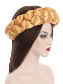 1pc Women's Multicolor Satin Twisted Headband/Scrunchie Headband Hair Hoop - Multicolor - View 20