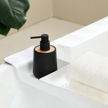 1 件现代哑光黑色皂液器适用于浴室和厨房，液体皂和洗洁精容器家居浴室装饰秋季装饰返校 - 黑色 - 查看 6