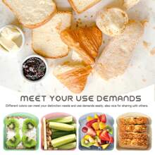 字母 A-Z 三明治盒 - 带首字母标记，可重复使用，食品容器，可密封圣诞礼物，学校用品