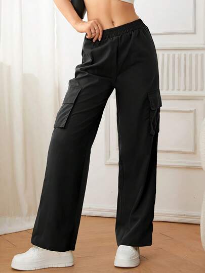 Women's Cargo Joggers Lightweight Quick Dry Elastic Trousers Athletic Workout Lounge Casual Outdoor