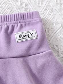 Gonnellina con pantaloncino interno imbottita termicamente per ragazza, adatta per l'autunno/inverno