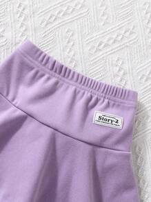 Gonnellina con pantaloncino interno imbottita termicamente per ragazza, adatta per l'autunno/inverno