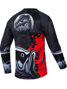 UPF 50+ 防晒透气舒适长袖钓鱼衬衫，男友风，男士夏季户外运动衬衫