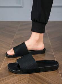 2024 New Men's Mesh Soft Bottom Casual Slippers, Outdoor Casual Walking Style - Black - View 2