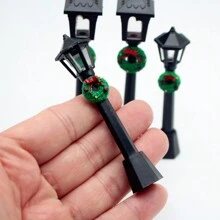 Mô hình quà tặng Giáng sinh thu nhỏ tỷ lệ 1:12 - Ghế bập bênh, dùng để trang trí nhà BJD, đồ trang trí Giáng sinh bằng gỗ cổ điển, trưng bày cửa sổ, đồ trang trí để bàn, cây thông Noel mini, Giáng sinh - Nhiều màu - Xem 21
