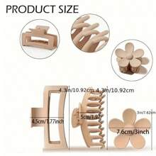 1/4/12 Stück tropisches Muster, lässig elegante ABS Harz süße Haarklammer Accessoires, geeignet für alle Jahreszeiten, Herbst Haarklammern, Blumen Haarspangen, Herbst Dekor Accessoires für Frauen, Blumenklammern Winter für Urlaubsoutfits Frau