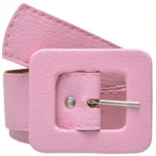 Women's Plus Size Belt Square Buckle Maria Women's Fashion 1.40 Casual Fashion - Màu Hồng baby - Xem 2