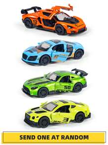 1/43 Alloy Toy Car Model With Regenerative Function, Capable Of Opening Doors And Racing Cars, Suitable For Christmas And Birthday Gifts For Children Aged 3 And Above,Back To School - Multicolor - View 9