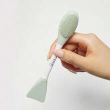 ILSO – Dual Clean Brush (6.2" X 1.25" / 1pc)  | K-Beauty 3-In-1 Silicone Cleansing And Mask Application Tool For Blackhead Removal And Gentle Massage - Skincare Tools, Facial Tools, Face Cleaning Brush, Facial Cleansing Brush, Silicone Face Brush, Electric Face Scrubber, Face Exfoliating Brush, Pore Cleaner, Whitehead Removal Tool, Facial Scrubber, Skin Care Brush, Rechargeable Facial Cleansing Brush, Face Scrub Tool, Face Wash Brush, Skincare Dual Brush, Spa Accessories, Skincare Facial Cleaning Tools, Face Cleanser Brush, Silicone Pore Brush, Milia Remover, Esthetician Supplies, Personal Care Tools, Face Mask Brush, Skincare Brush Set, Facial Massage Tools, Blackhead Removal Tool, Spin Brush For Face, Skincare Accessories, Professional Face Cleaning Tools, Facial Mask Applicator, Nose Cleaning Brush, Lip Scrub Brush, Self-Care Tools - 彩色 - 查看 1