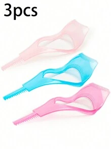 1pc Multi-Function Eyebrow/Eyeliner/Eyelashes Stencil Kit, Beginner Eyebrow Shaper Template, Makeup Tool For Travel & Everyday Use - Multicolor - View 12