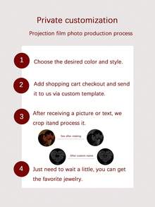 Customized Necklace Christmas Gift Little Angel Pendant Necklace 100 Languages I Love You Projection Necklace Customizable Movie-Like Black And White Photo Engraved Necklace For Family, Couple, Pet, Mantra, Gift For Girlfriend, Mom, Best Friend, Daily Wear