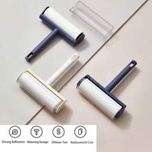 1Pc Portable Tearable Adhesive Lint Roller, Clothing Pet Hair Removal Roller For Dust And Hair Removal