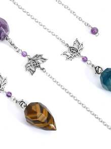 1 件装灵性水晶摆件，用于占卜灵气天然石虎眼石透明石英瑜伽神秘学摆件 H494 - Pendulum - 查看 8