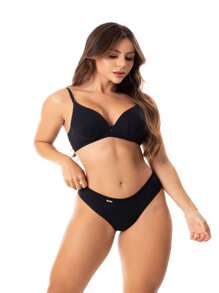 Kit 3 Lingerie Sets Bra With Ribbed Cups Panties Thong Sensual Comfortable Bra Lingerie SOFIA - Nhiều màu - Xem 11