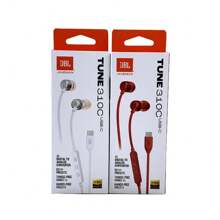 JBL TUNE 310C - Fones de ouvido intra-auriculares de alta resolução com fio, cabo plano anti-emaranhamento, controle remoto de 3 botões com microfone