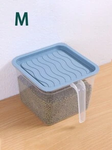 Set de 2 cajas de almacenamiento herméticas y transparentes con asas para el refrigerador, en estilo cajón de plástico para guardar granos, nueces, cereales, huevos, alimentos, frutas y verduras, aderezos para ensaladas, para uso al aire libre y camping