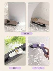 4pcs/3pcs/2pcs/1pc 360° Rotating Tile Cleaning Brush Set - Hard Bristle Brush, Wall & Floor Scrubber, Bathroom & Kitchen Cleaning Tools