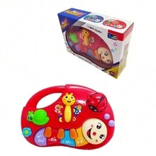 Butterfly Musical Piano Keyboard Kids Toy With Lights - Màu Hồng Tươi - Xem 4