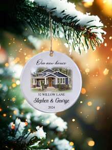 1 pieza Adorno de Navidad personalizado con foto - Adorno de Navidad con foto personalizada 2024, adornos para árboles de Navidad, decoración navideña, regalos de Navidad para mamá, papá, niños, mascotas, amigos, mujer y amistad, regalos de cumpleaños para mujer, amigos a larga distancia, mejores amigas, regalos para compañeras de trabajo