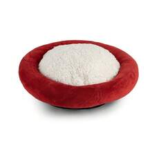 Cloud Dog Bed Comfortable Round Pet Bed Soft Blanket For Dogs Cats Rabbit - Red - View 1