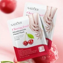 5pcs=5对樱桃果烟酰胺保湿手膜补水保湿修复滋养去角质光滑护肤
