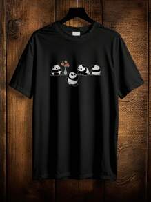 T-Shirt Cute Panda Bear Shirt Ref 2092 VEST NERD - Negro - Ver 1