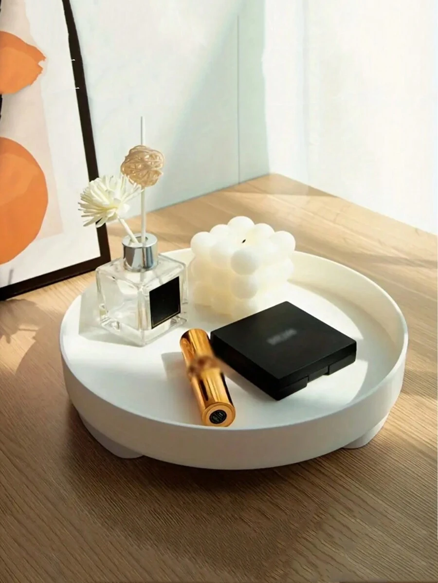 1PC Tray Jewelry Collection Box, Table Top Perfume Fragrance Rack Entrance Decoration Key Rack Cosmetics Collection Tray, Jewelry Tray, Aesthetic Room Decoration, Home Decoration, Kitchen Accessories, Bathroom Decoration, Bedroom Decoration Best Gifts Birthday Graduation