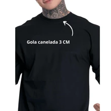 Men's Oversized T-Shirt Streetwear Wide Shirt - 黑色 - 查看 2