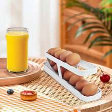 Double-Decker Automatic Egg Dispenser For Refrigerator Countertop Kitchen Organizer - Nhiều màu - Xem 4