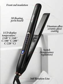 CRASTS CRASTS Professional Hair Straightener, Heatting Fast,Quick Temperature Adjustment,Titanium Hard Plate,Home&Salon Use,Hair Care Gift