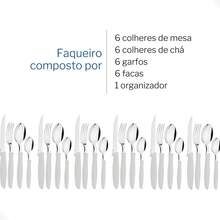 Palmas Colors Kitchen Cutlery Set With Cutlery Holder 25 Pieces - Màu xanh lam - Xem 4