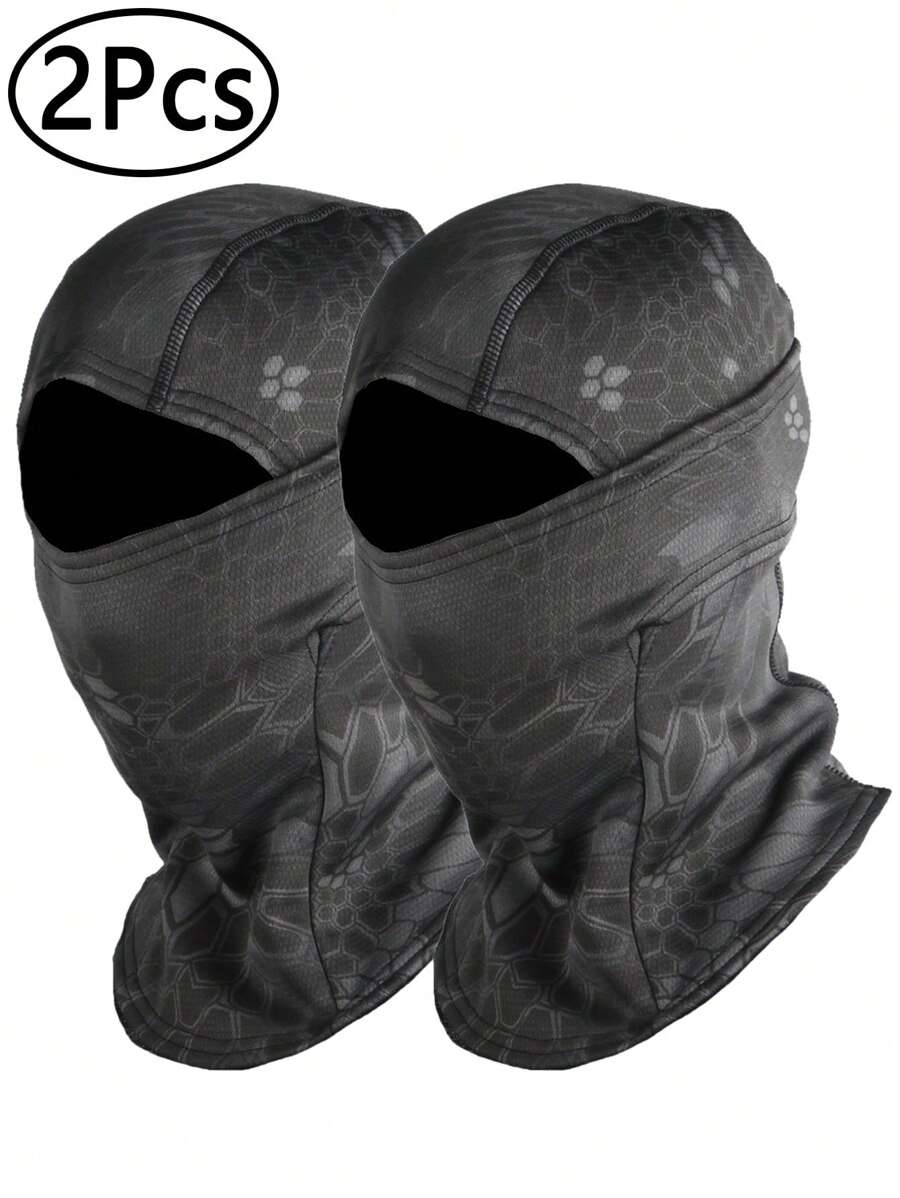2pcs Balaclava Face Mask UV Protection For Women Men Ski Mask Leightweight Sun Tatical Hood Fishing Riding Motorcycle - A - View 1